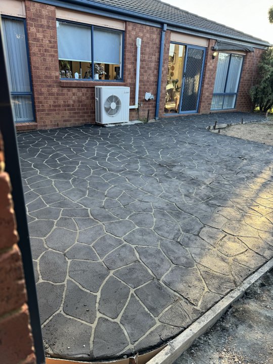 Stencilled Concrete